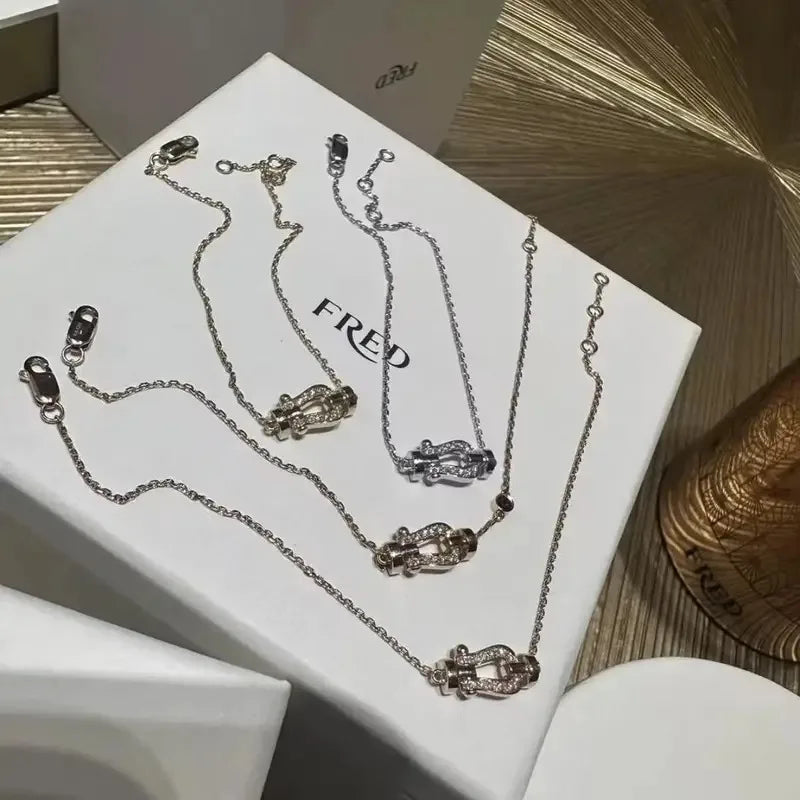 2025 New Half Full Drill Mini Horseshoe Bracelet Simple Light Luxury Niche Bracelet for Women Fashion High Quality Jewelry Gifts