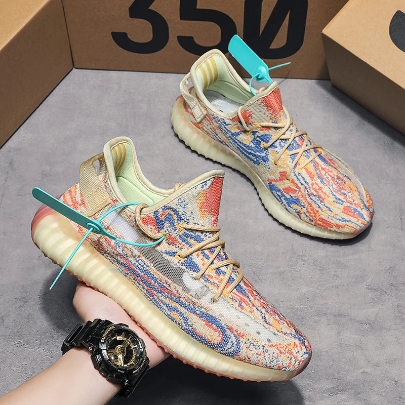 Men'S and Women'S Shoes 2025 New Summer Breathable Mesh Sports Shoes and Casual Running Shoes