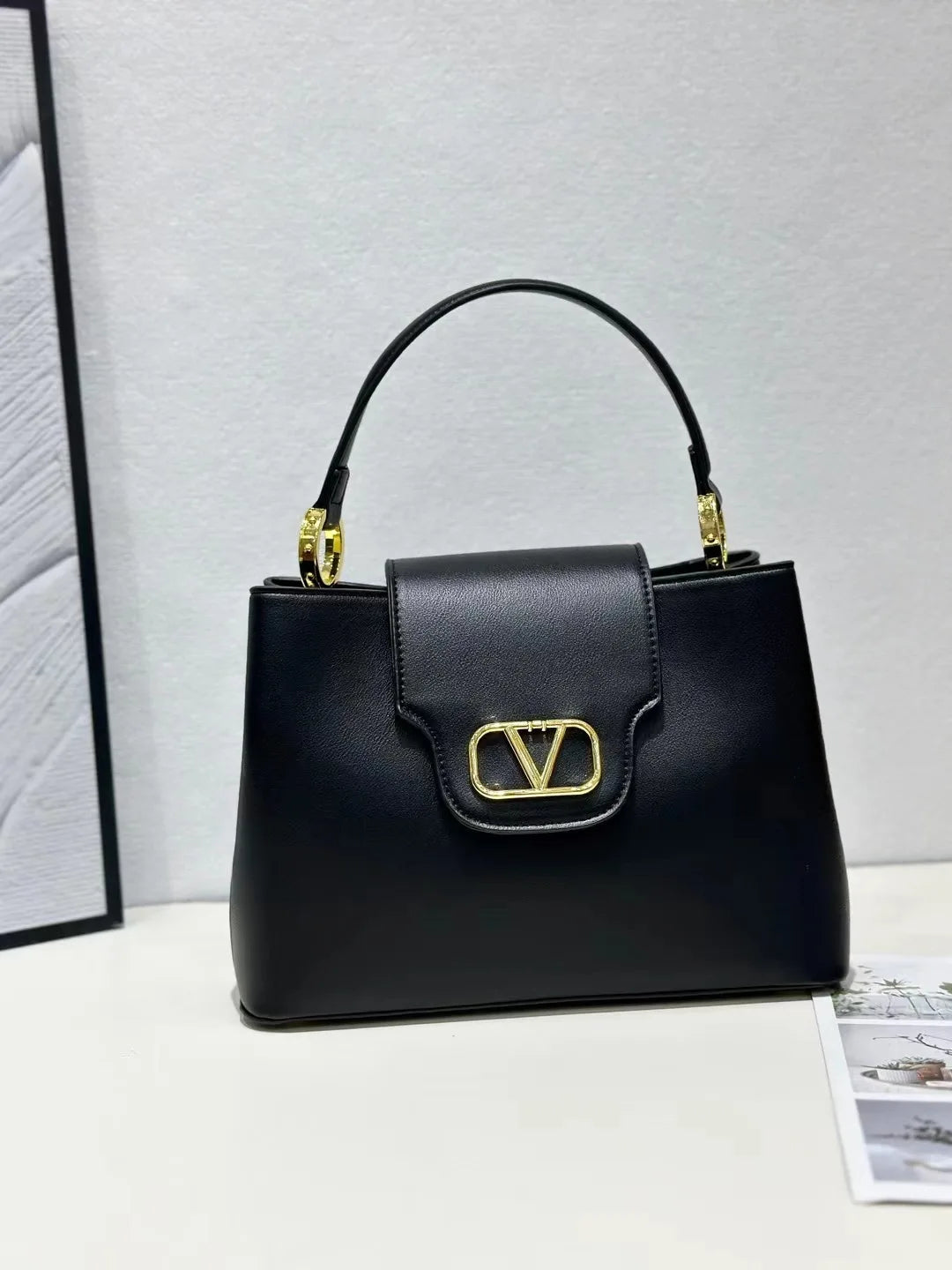 Women'S Microfiber Synthetic Leather Handbag One-Shoulder Crossbody Bag New Fashionable and Versatile High-Quality Satchels Bag