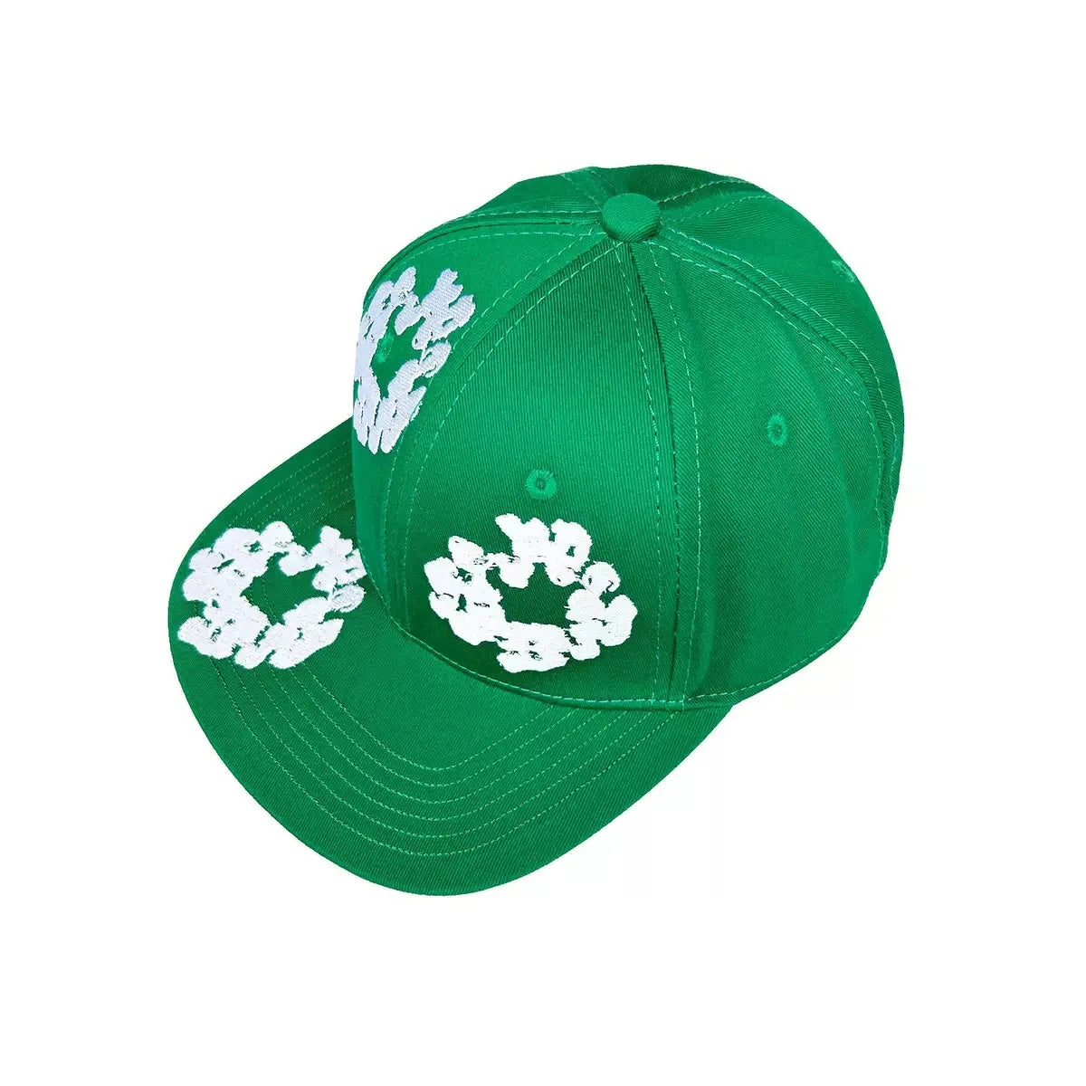 Brand Matching Hat, Kapok Flower Embroidered Baseball Cap, Sun Hat, Flat Edge Hat, Clothing Set Matching Hat