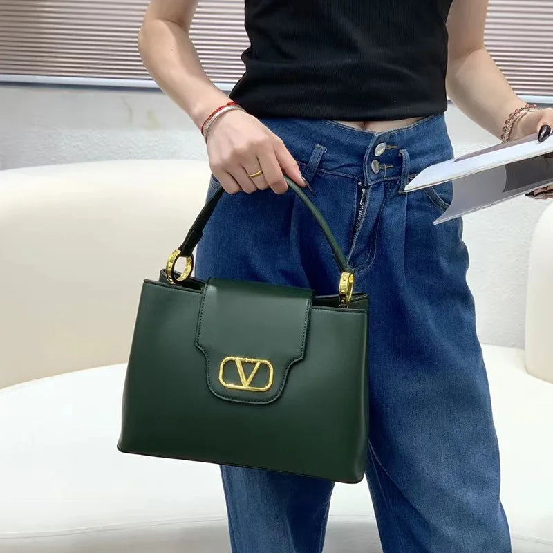 Women'S Microfiber Synthetic Leather Handbag One-Shoulder Crossbody Bag New Fashionable and Versatile High-Quality Satchels Bag
