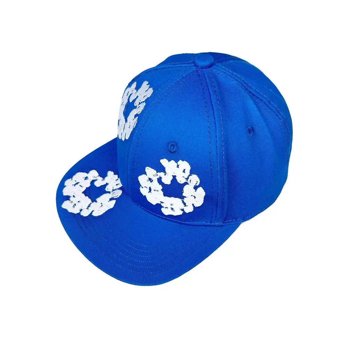 Brand Matching Hat, Kapok Flower Embroidered Baseball Cap, Sun Hat, Flat Edge Hat, Clothing Set Matching Hat