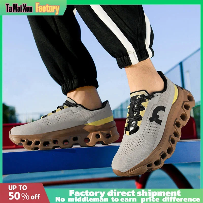 Men'S Hollow Design Sports Shoes – Lightweight &Breathable for Marathon, Jogging &Outdoor Hiking | All-Day Comfort, Anti-Fatigue