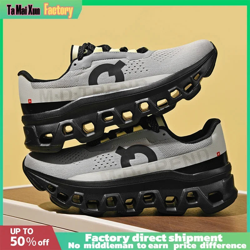 Men'S Hollow Design Sports Shoes – Lightweight &Breathable for Marathon, Jogging &Outdoor Hiking | All-Day Comfort, Anti-Fatigue
