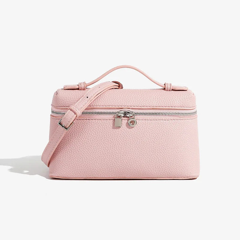 LP19 Lunch Box Bag, PU Leather Mini Fashionable Women'S Bag, 2025 New Portable Box Bag, Single Shoulder Crossbody Small Bag