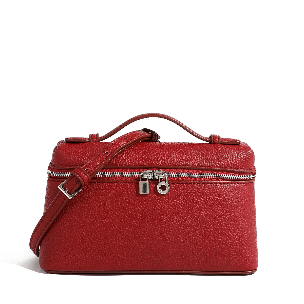 LP19 Lunch Box Bag, PU Leather Mini Fashionable Women'S Bag, 2025 New Portable Box Bag, Single Shoulder Crossbody Small Bag