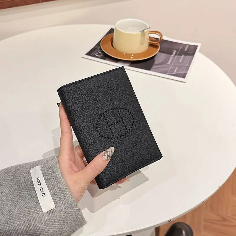 Wallet, Card Bag, Passport Bag, Document Bag, Coin Purse, Short Clutch Bag, Multi-Functional, Large-Capacity, Anti-Magnetic