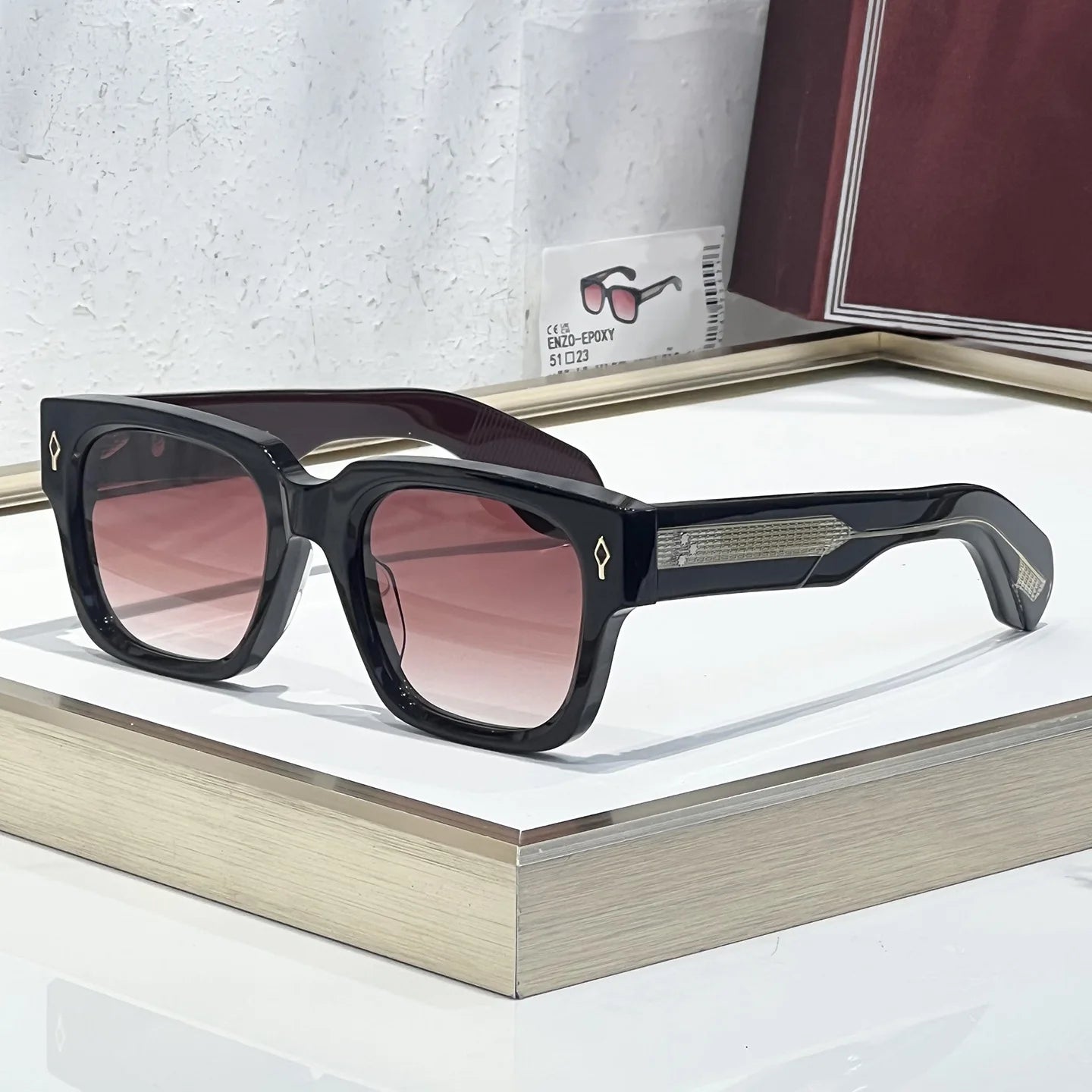 JMM ENZO-EPOXY Retro Sunglasses Japanese Handmade Designer Glasses