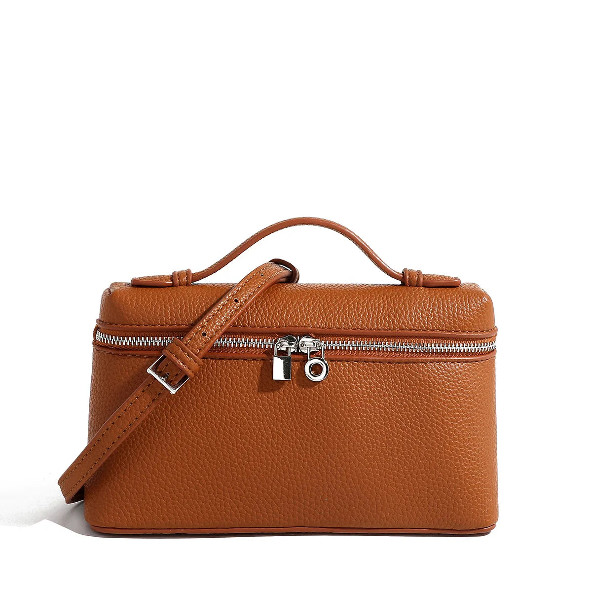 LP19 Lunch Box Bag, PU Leather Mini Fashionable Women'S Bag, 2025 New Portable Box Bag, Single Shoulder Crossbody Small Bag