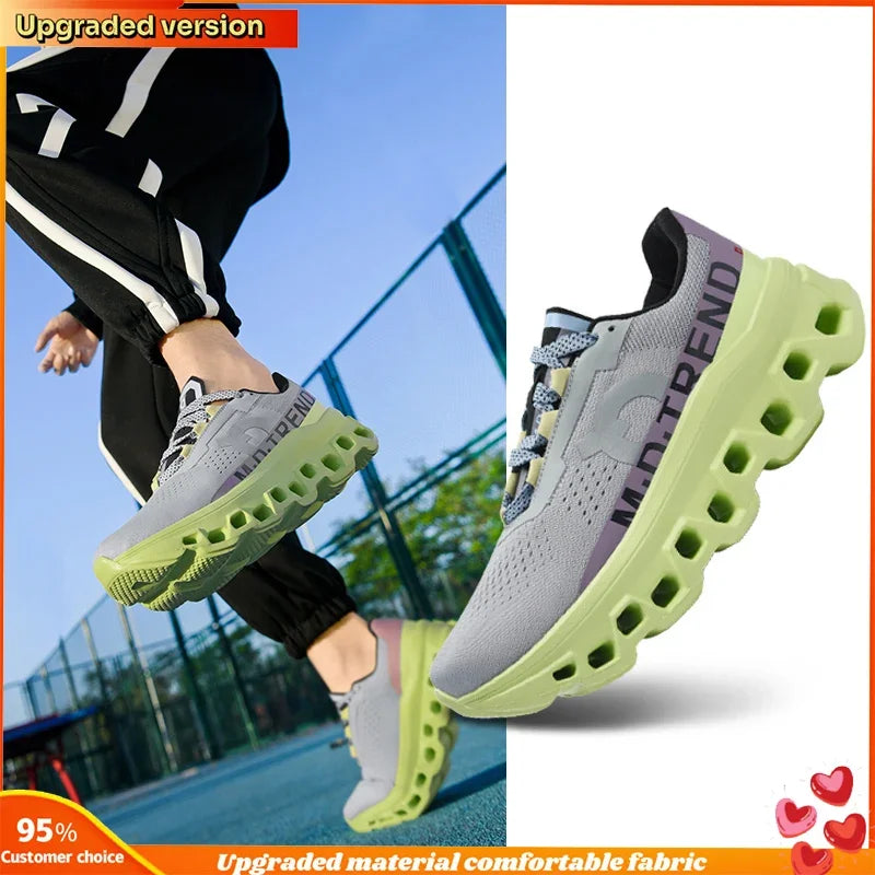 Men'S Hollow Design Sports Shoes – Lightweight &Breathable for Marathon, Jogging &Outdoor Hiking | All-Day Comfort, Anti-Fatigue