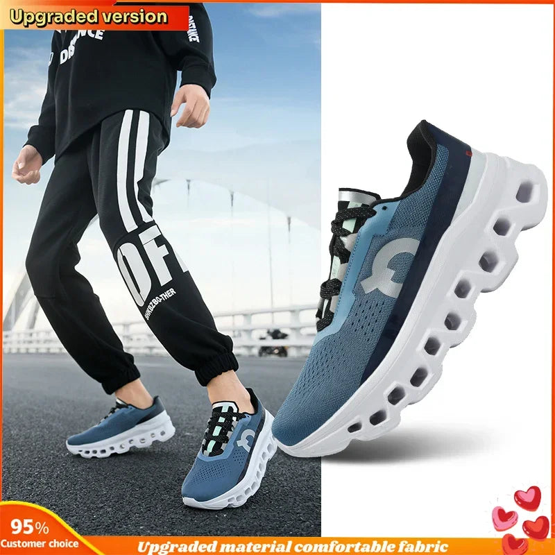 Men'S Hollow Design Sports Shoes – Lightweight &Breathable for Marathon, Jogging &Outdoor Hiking | All-Day Comfort, Anti-Fatigue