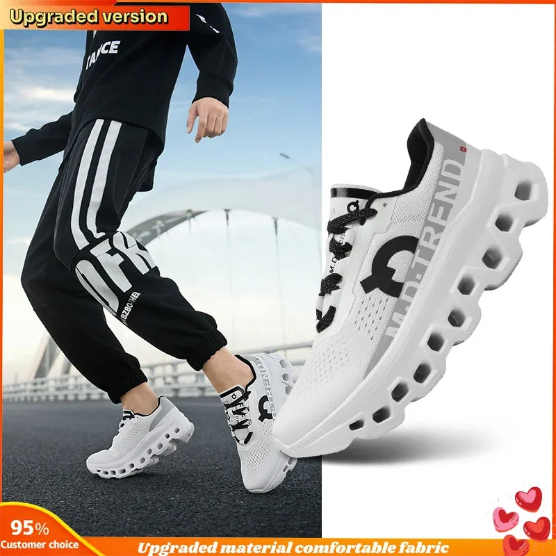 Men'S Hollow Design Sports Shoes – Lightweight &Breathable for Marathon, Jogging &Outdoor Hiking | All-Day Comfort, Anti-Fatigue