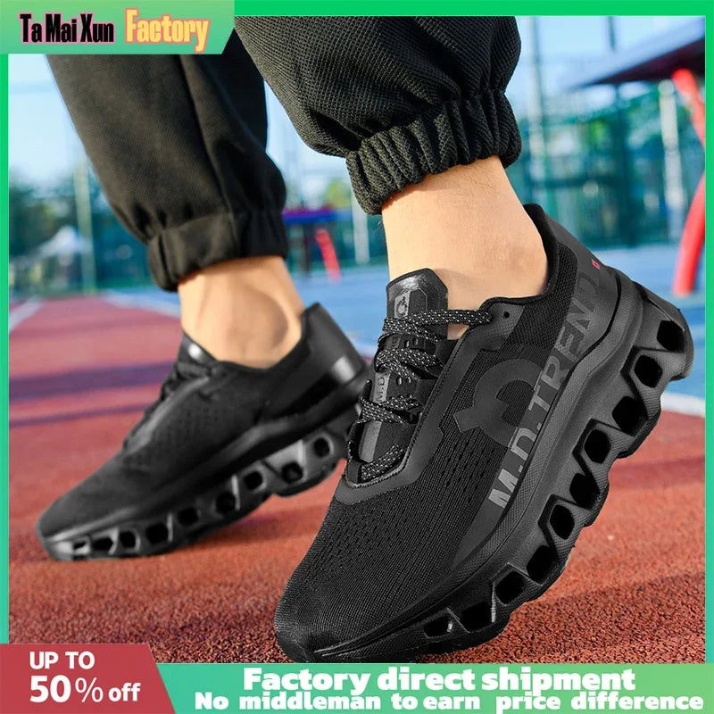 Men'S Hollow Design Sports Shoes – Lightweight &Breathable for Marathon, Jogging &Outdoor Hiking | All-Day Comfort, Anti-Fatigue