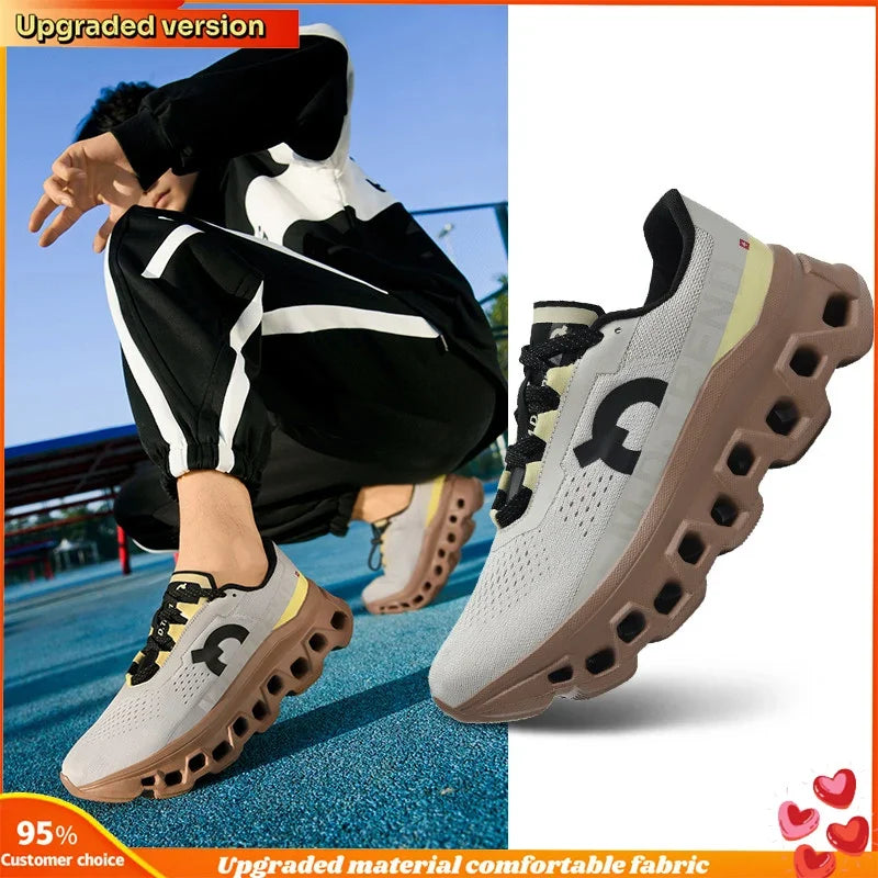 Men'S Hollow Design Sports Shoes – Lightweight &Breathable for Marathon, Jogging &Outdoor Hiking | All-Day Comfort, Anti-Fatigue