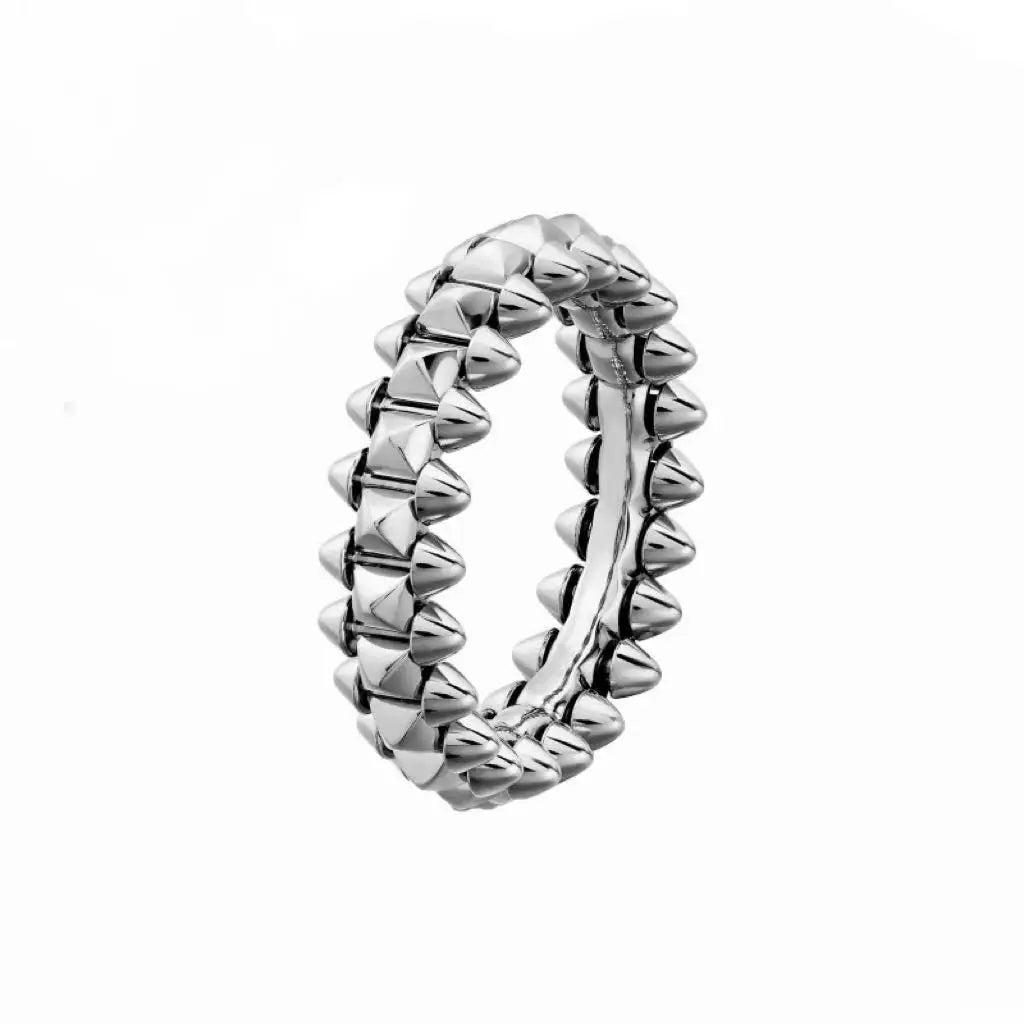 Seiko Rose Gold Plated Rivet Ring with Rotatable Bullet Design High-End Light Luxury Niche Finger Ring