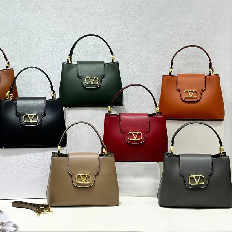 Women'S Microfiber Synthetic Leather Handbag One-Shoulder Crossbody Bag New Fashionable and Versatile High-Quality Satchels Bag
