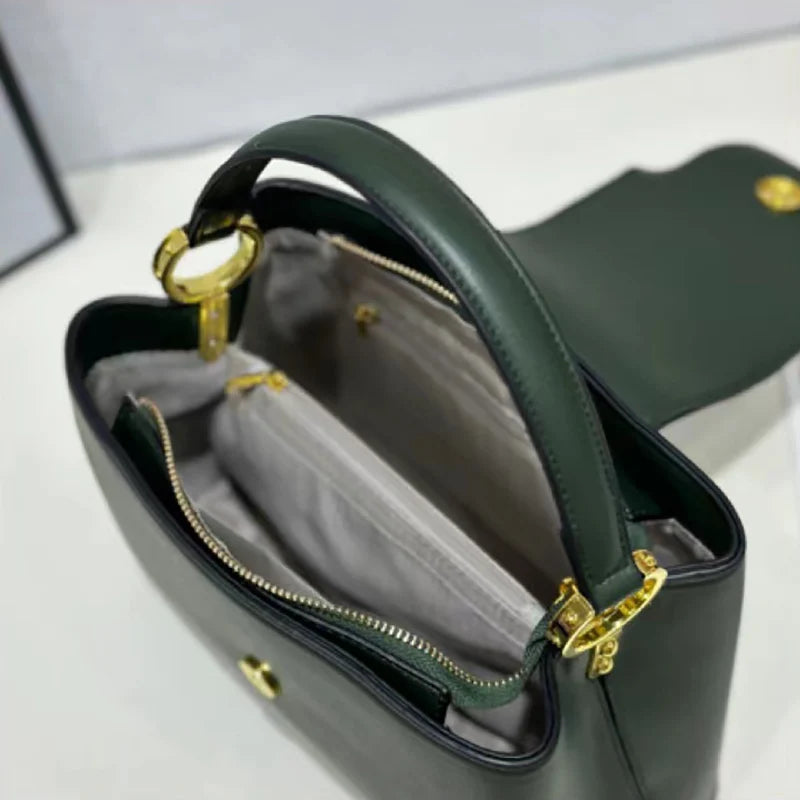 Women'S Microfiber Synthetic Leather Handbag One-Shoulder Crossbody Bag New Fashionable and Versatile High-Quality Satchels Bag