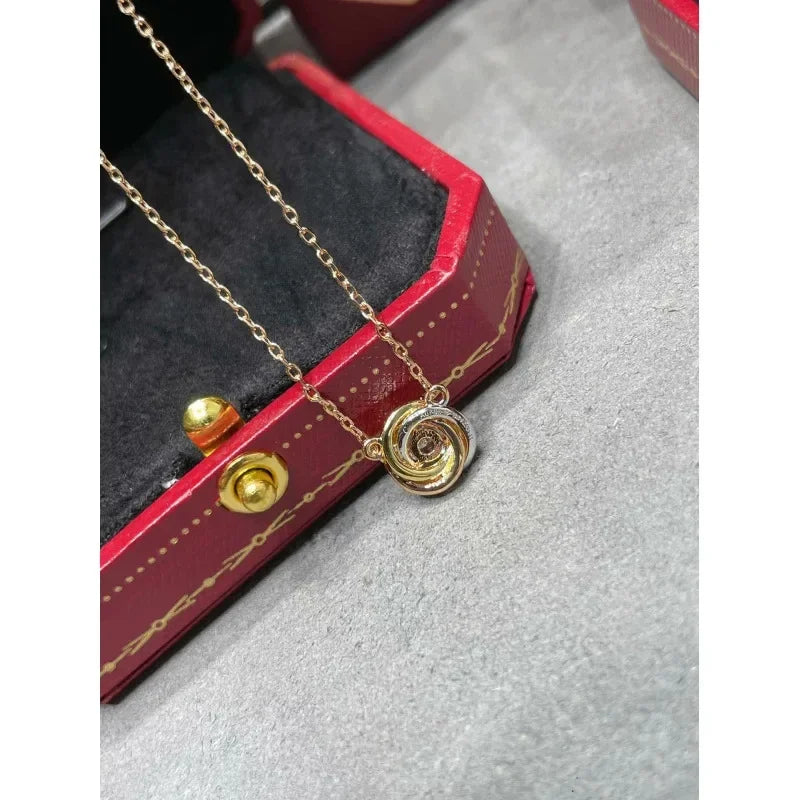 Unique Triple Circle Diamond Necklace, Glamorous & Sophisticated, Hassle-Free Wear, Perfect Blend of Fashion & Quality