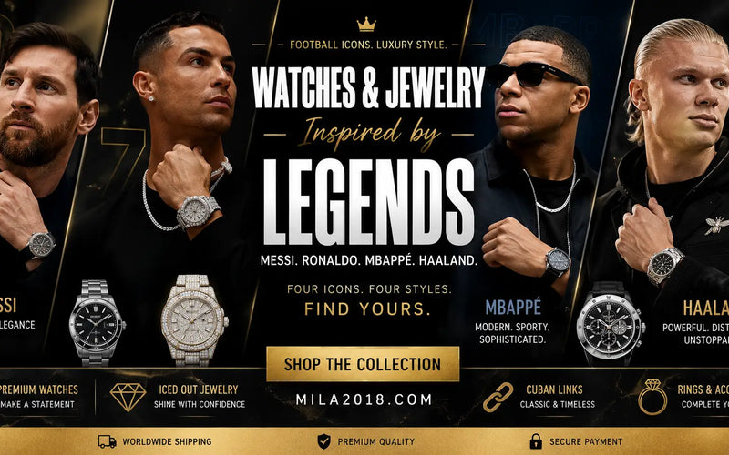 Football Icons and Their Luxury Style: Watches and Jewelry Worn by Messi, Ronaldo, Mbappé and Haaland