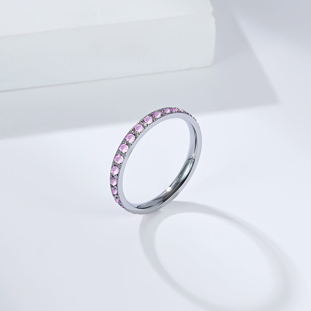 Womens Niche High-end Daisy-studded Stackable Pinky Ring 💍