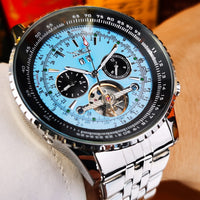 Luxury Men's Automatic Mechanical Watch with Tourbillon Movement ⏱️