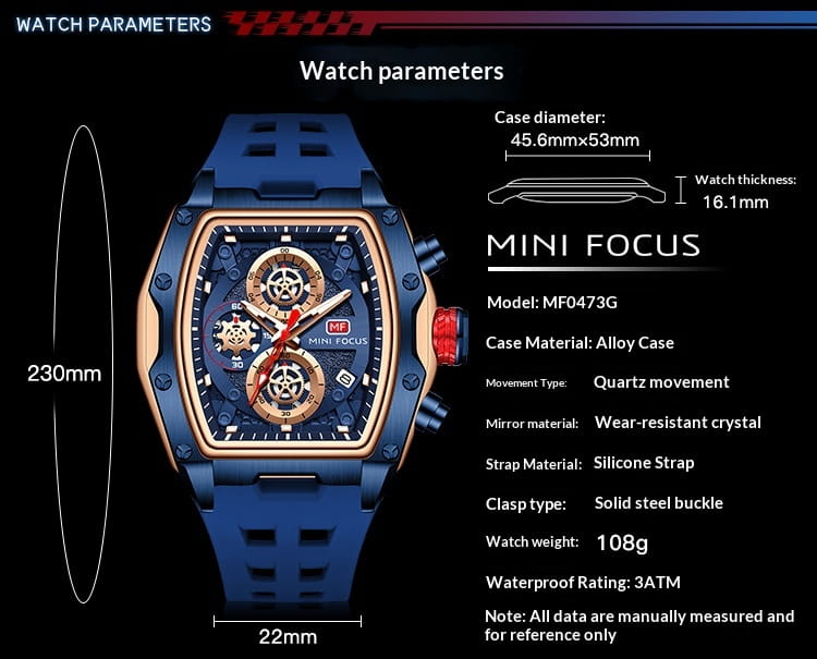 Luxury Rm Style Chronograph Mens Watch With Curved Glass And Openwork Design✨