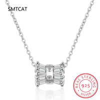 1.6CTTW All 3mm Colorless Moissanite 925 Sterling Silver Pendant for Women 💎
