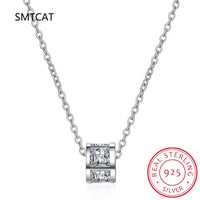 1.6CTTW All 3mm Colorless Moissanite 925 Sterling Silver Pendant for Women 💎
