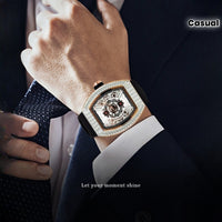Luxury  Men's Mechanical Movement Rubber band watch ⏱️