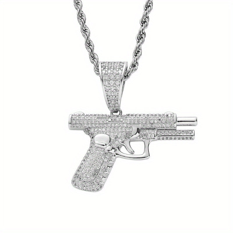 Twisted Pistol Necklace with Pendant  ✨