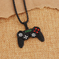 Gamer Controller Pendant Necklace Jewelry, Unplated Alloy Chain ✨