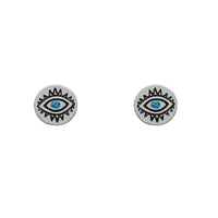 18k Gold Color Plated Earrings Stainless Steel Dripping Triangle Heart Devil Eye Personality Exaggeration Women Jewelry