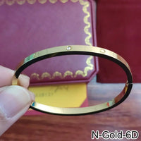18K Gold Plated Diamond Studded Bangle Bracelet 💎