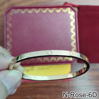 18K Gold Plated Diamond Studded Bangle Bracelet 💎