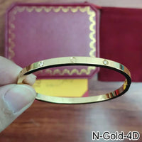 18K Gold Plated Diamond Studded Bangle Bracelet 💎