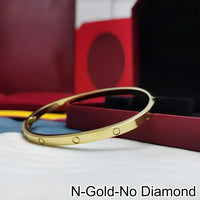 18K Gold Plated Diamond Studded Bangle Bracelet 💎