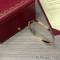 18K Gold Plated Diamond Studded Bangle Bracelet 💎