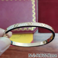 18K Gold Plated Diamond Studded Bangle Bracelet 💎