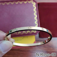 18K Gold Plated Diamond Studded Bangle Bracelet 💎