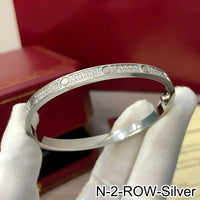 18K Gold Plated Diamond Studded Bangle Bracelet 💎