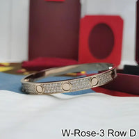 18K Gold Plated Diamond Studded Bangle Bracelet 💎