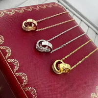 18K gold plated Necklace Gold Silver Rose Gold 💎