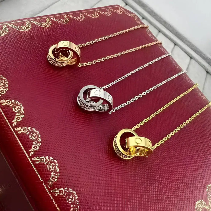 18K gold plated Necklace Gold Silver Rose Gold 💎