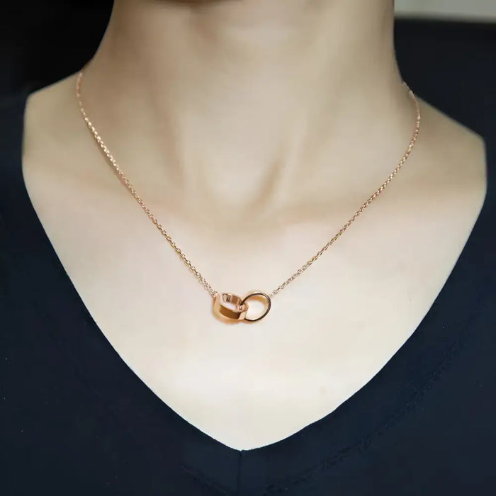 18K gold plated Necklace Gold Silver Rose Gold 💎