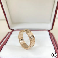 18K Gold plated Unisex L o v e  Ring for Women Jewelry 5 6 7 8 9 10 11 12 💍