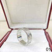 18K Gold plated Unisex L o v e  Ring for Women Jewelry 5 6 7 8 9 10 11 12 💍