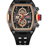Luxury Rm Style  Chronograph Mens Watch With Curved Glass And Openwork Design✨
