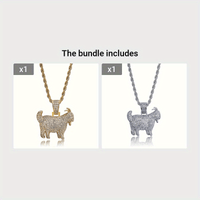 - Zircon Goat Necklace, Perfect for Everyday Wear And Creative Zircon Jewelry ✨