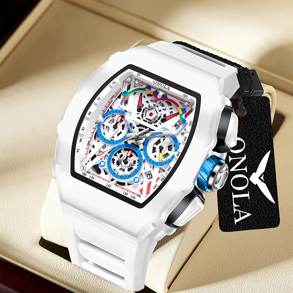 Men's Quartz Multifunctional Chronograph, Date Display, 3ATM Waterproof ⌚️