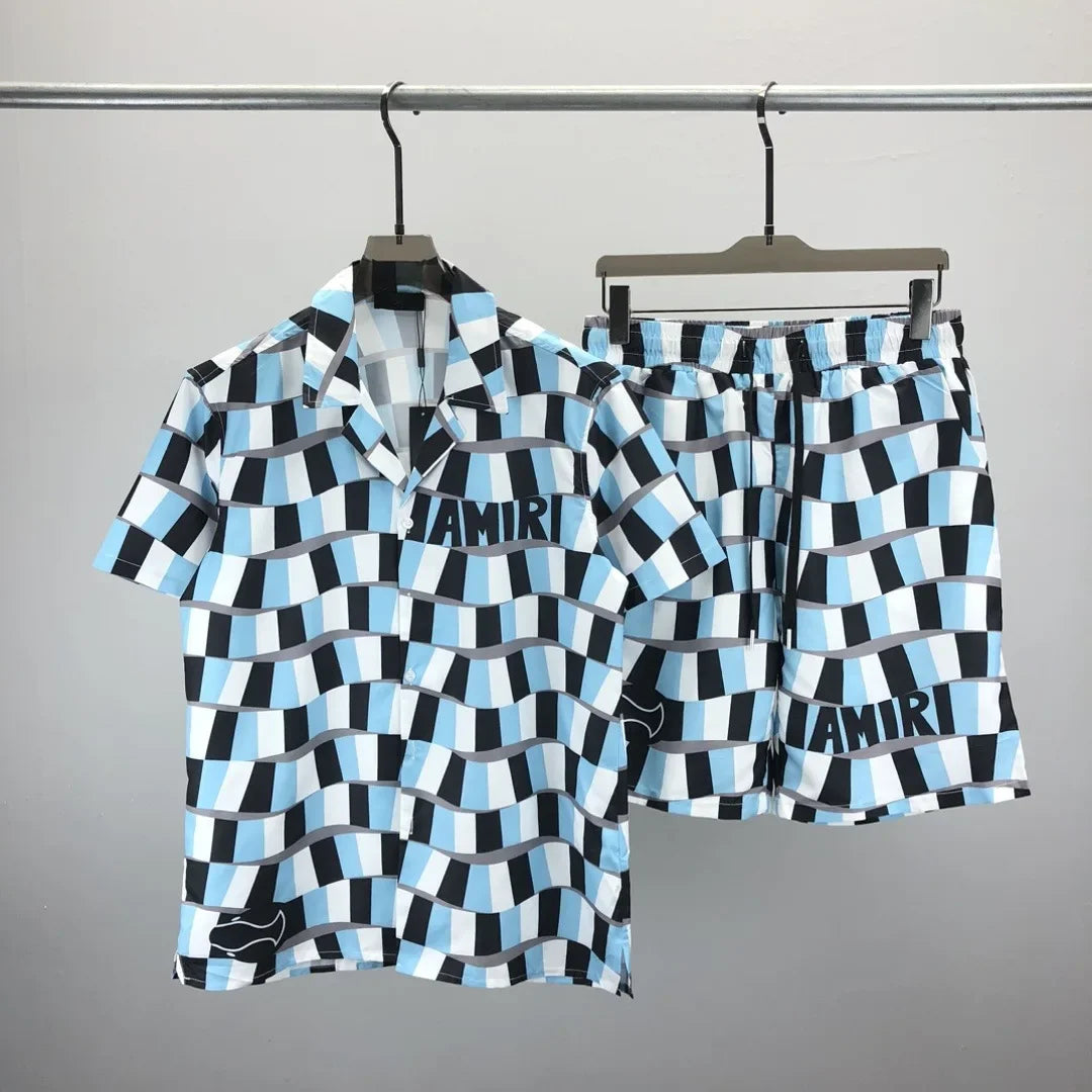 Summer Versatile 3D Print Men'S Short Sleeve Hawaiian Shirt Shorts Set Casual Comfortable Unisex Clothing Cheap Y2K Clothes